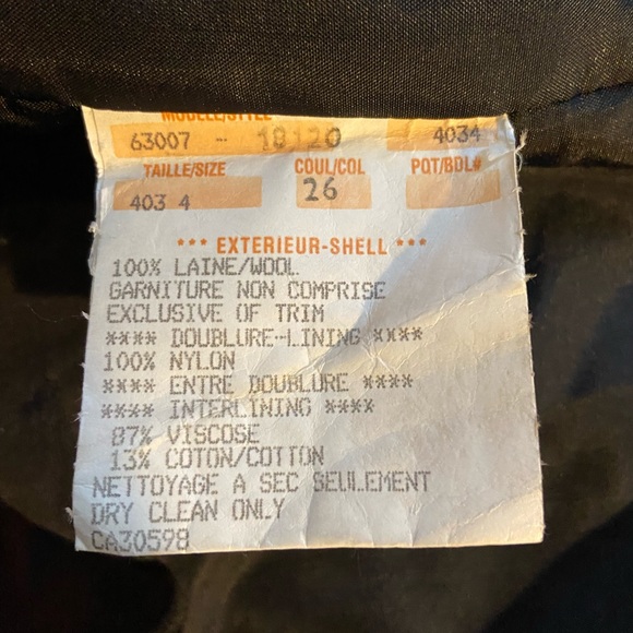 Vintage Red Wool Coat with scarf Size 10P - Picture 8 of 8